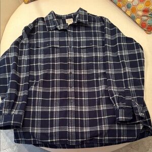 LL Bean Traditional Fit Flannel Shirt 100% Cotton